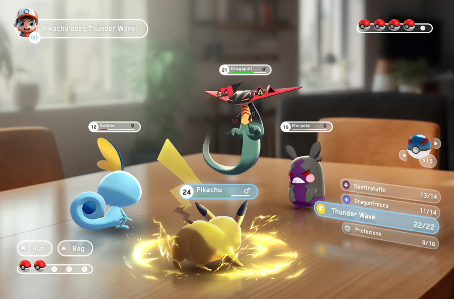 Enhanced virtual Pokemon experience with advanced AR technology Virtual Pokemon game with realistic AR rendering