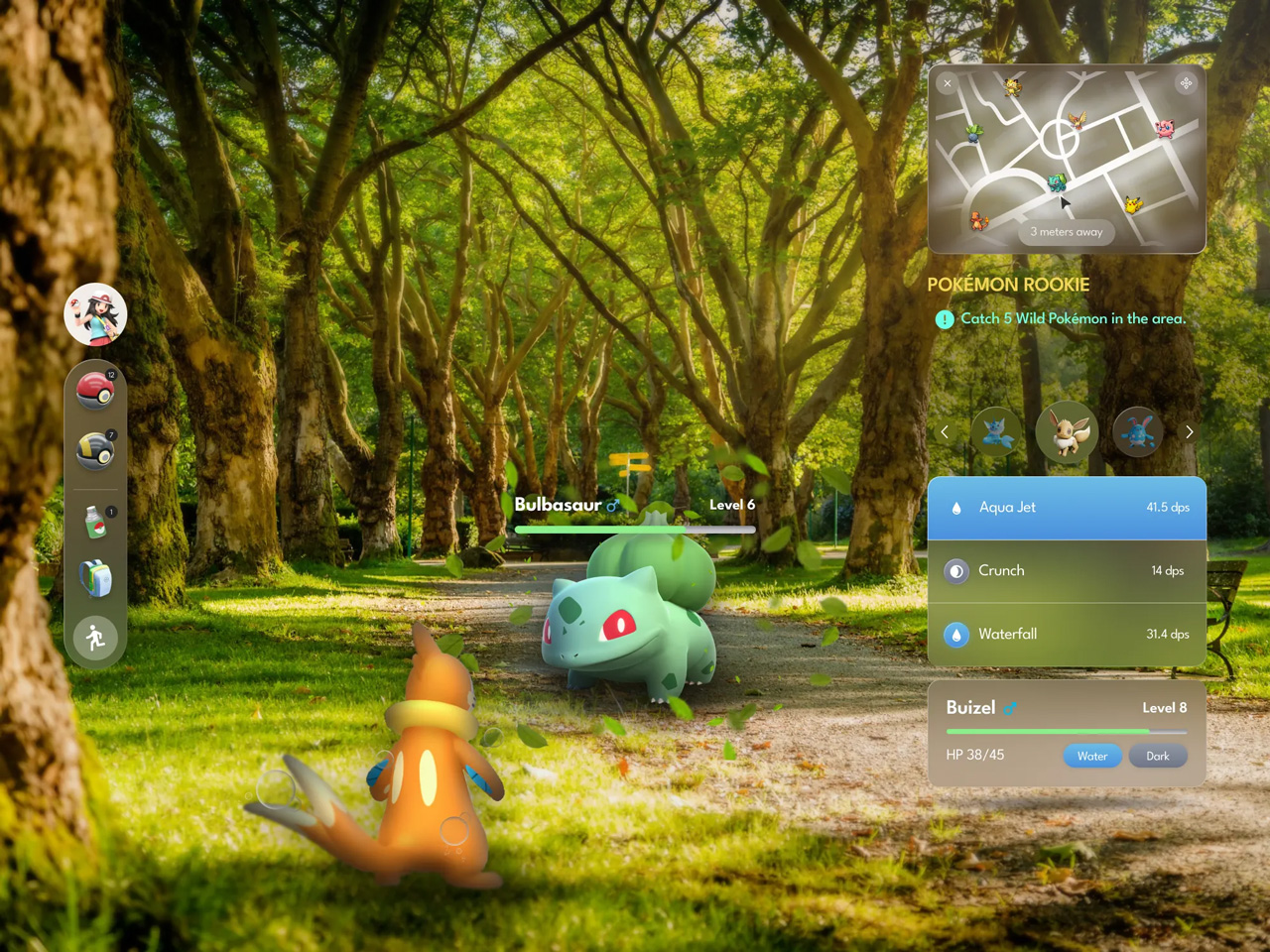 Realistic Pokemon game visualization through professional AR vision