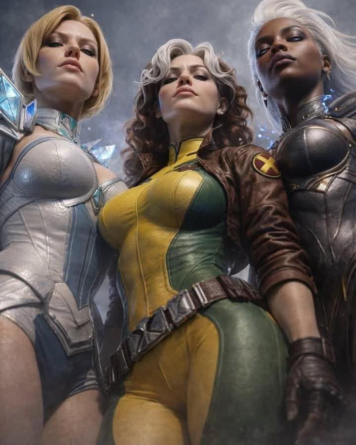 emma frost rogue storm realistic