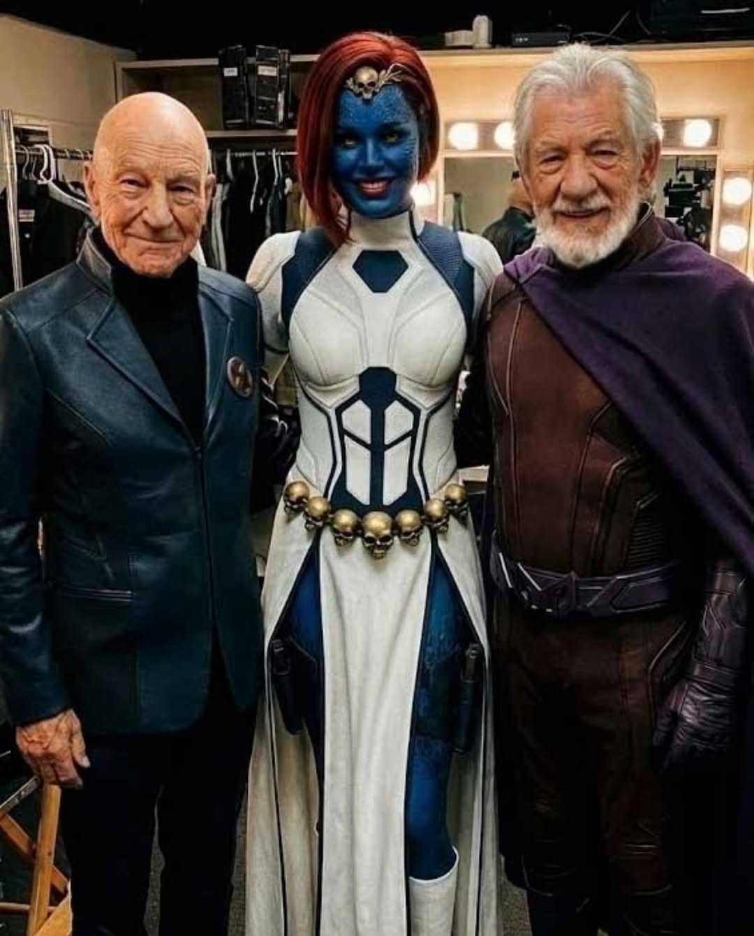 selfie xmen cast return on set