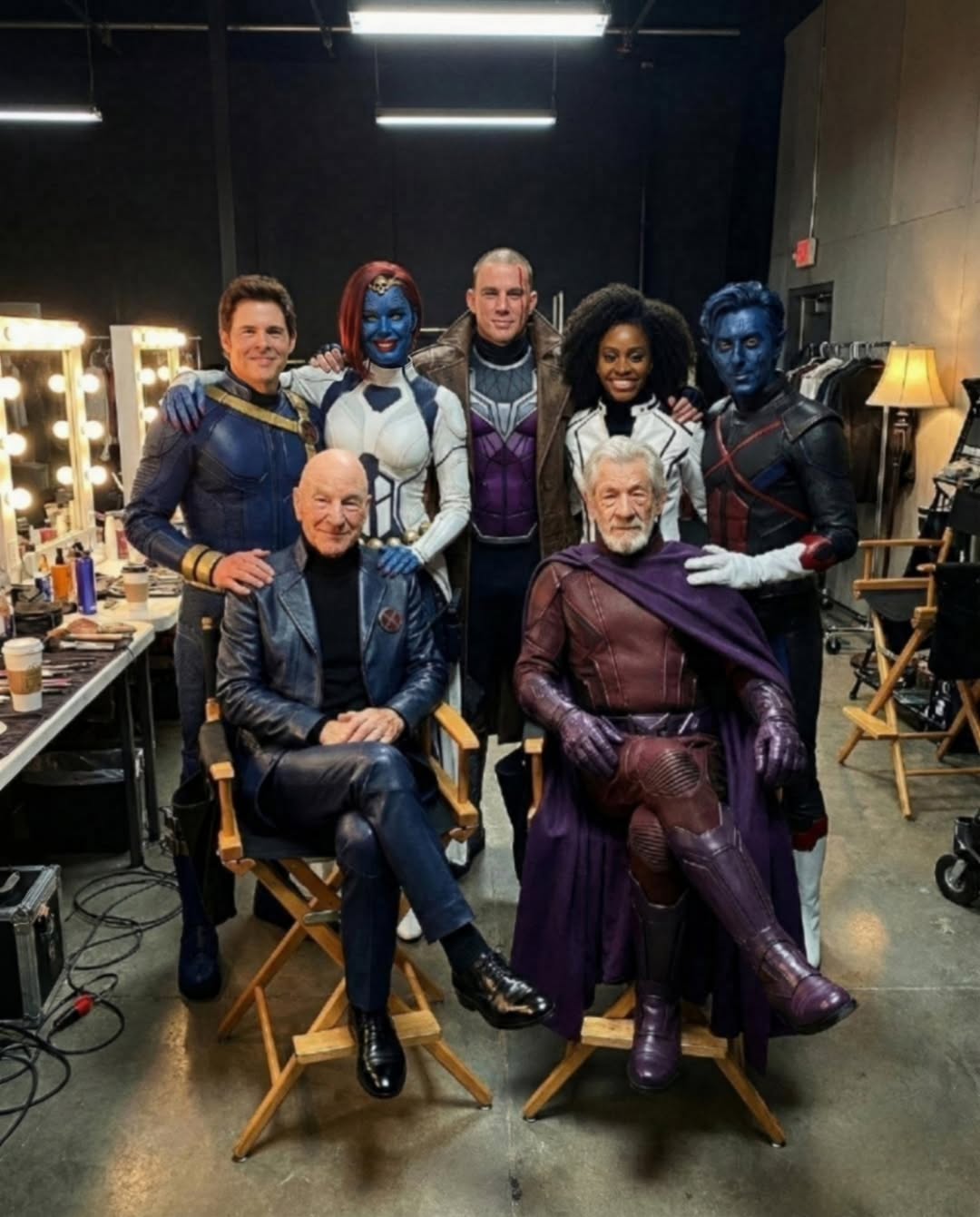 xmen cast on set avengers