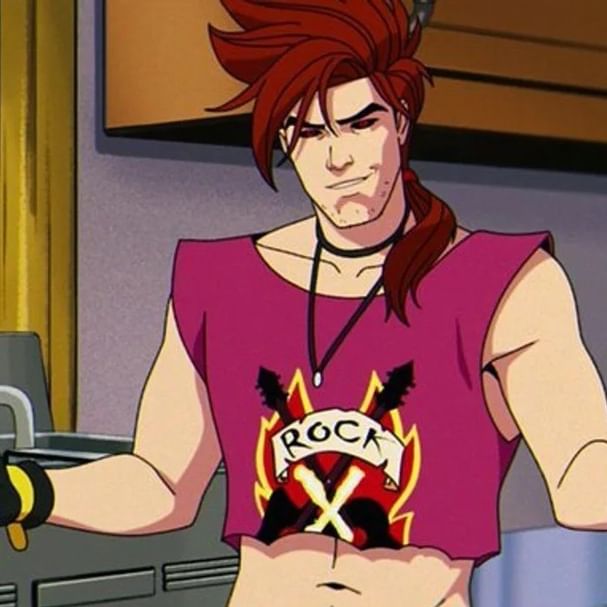 gambit shirt punk cartoon realistic x men 97