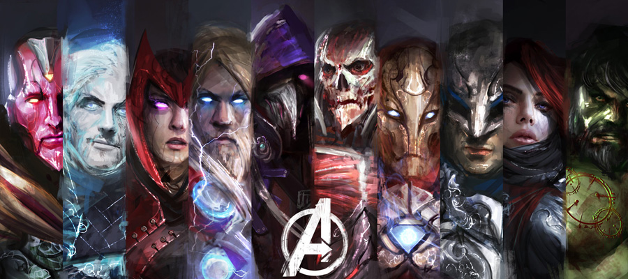 The Avengers Reimagined As Dark Fantasy Warriors