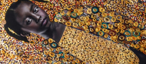 Uplifting Black Culture Portraits In Gustav Klimt Style